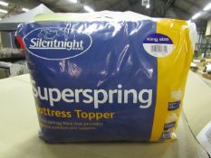 Silentnight Super Spring Mattress Topper, Kingsize, brand new and packaged. RRP £29.99