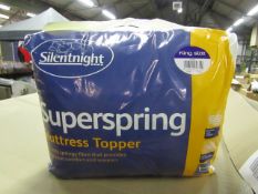 Silentnight Super Spring Mattress Topper, Kingsize, brand new and packaged. RRP £29.99