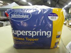 Silentnight Super Spring Mattress Topper, Kingsize, brand new and packaged. RRP £29.99