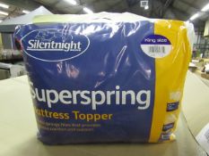 Silentnight Super Spring Mattress Topper, Kingsize, brand new and packaged. RRP £29.99