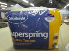 Silentnight Super Spring Mattress Topper, Kingsize, brand new and packaged. RRP £29.99