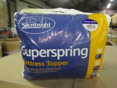 2 x Silentnight Super Spring Mattress Topper, Kingsize, brand new and packaged. RRP £29.99
