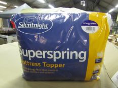 Silentnight Super Spring Mattress Topper, Kingsize, brand new and packaged. RRP £29.99