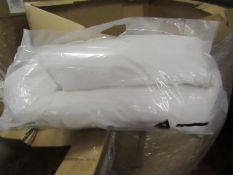 V-Shaped Duck Feather Down Pillow, brand new and packaged.  RRP £20.00