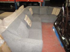 Costco Grey Speckled 6 seater Corner fabric sofa, RRP Circa £1500
