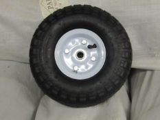 1 x Nylon tube tyre for Heavy duty sack trucks etc; new and all pumped up.