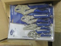 Bosenda 4 piece Locking Plier set, new and still blister packed.