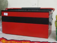 3 Tier Red Metal Cantilever Tool Box, new