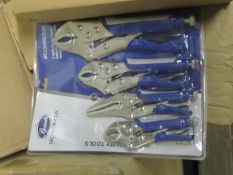 Bosenda 4 piece Locking Plier set, new and still blister packed.