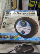 12v Air compressor. Unchecked & boxed.