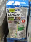 5L Power sprayer, unchecked and boxed.