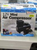 Streetwise 12V Mini Air compressor, boxed and Unchecked