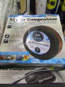 12v Air compressor. Unchecked & boxed.