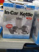 12v In-car kettle. Unchecked & boxed.