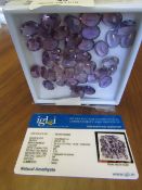 IGL&I Certified 207 carat Natural Amethyst Gemstones please note there are more than 10 pieces as