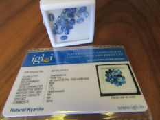 IGL&I Certified 15.50 carat Natural Kyanite Gemstones. A fantastic collection for many bespoke