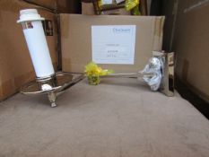 Chelsom MO/27/W1/PN double articulated wall light, new and Boxed