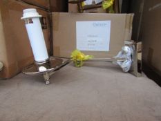 Chelsom MO/27/W1/PN double articulated wall light, new and Boxed