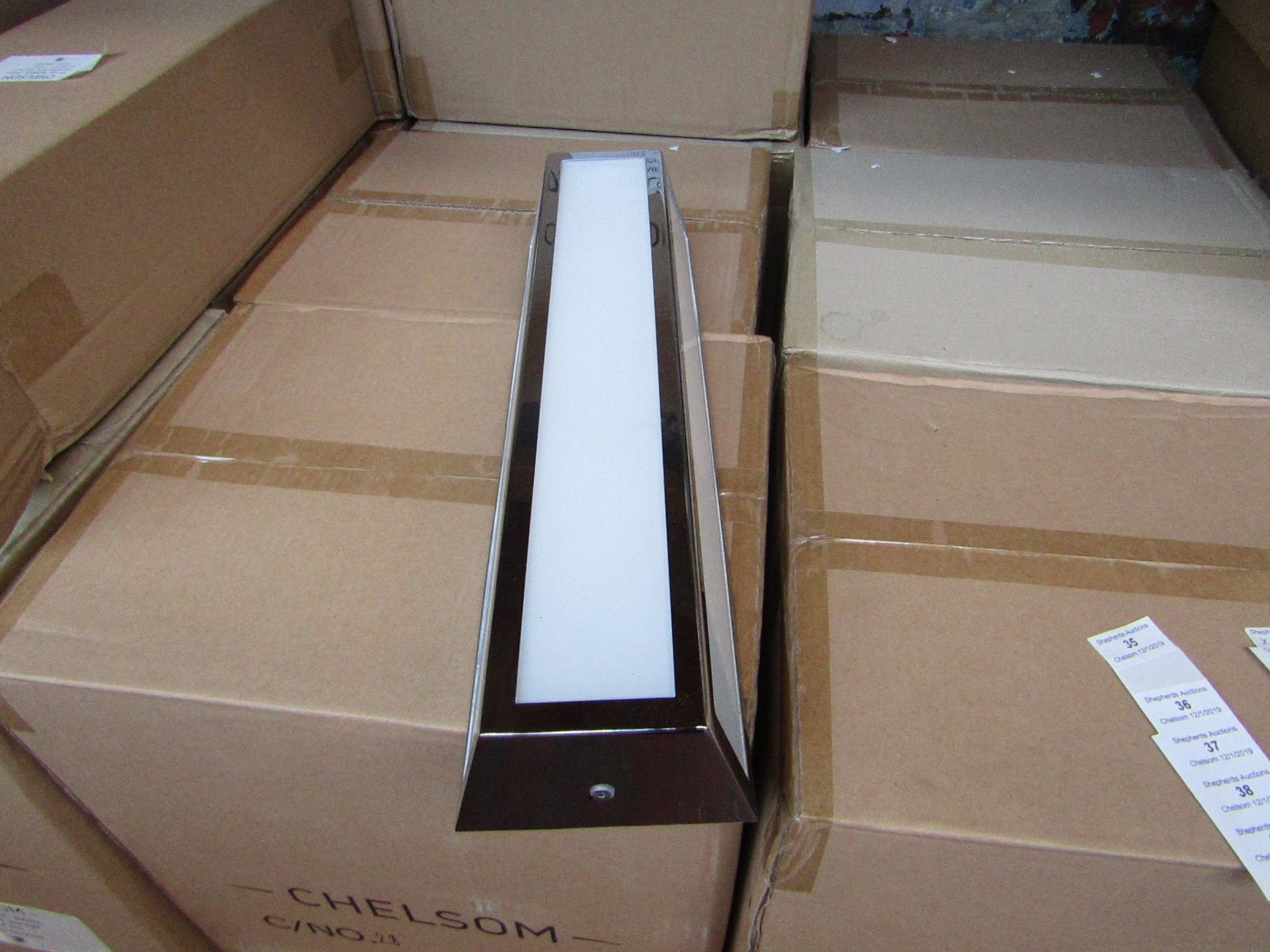 Chelsom BW/2/L wall light, new and Boxed