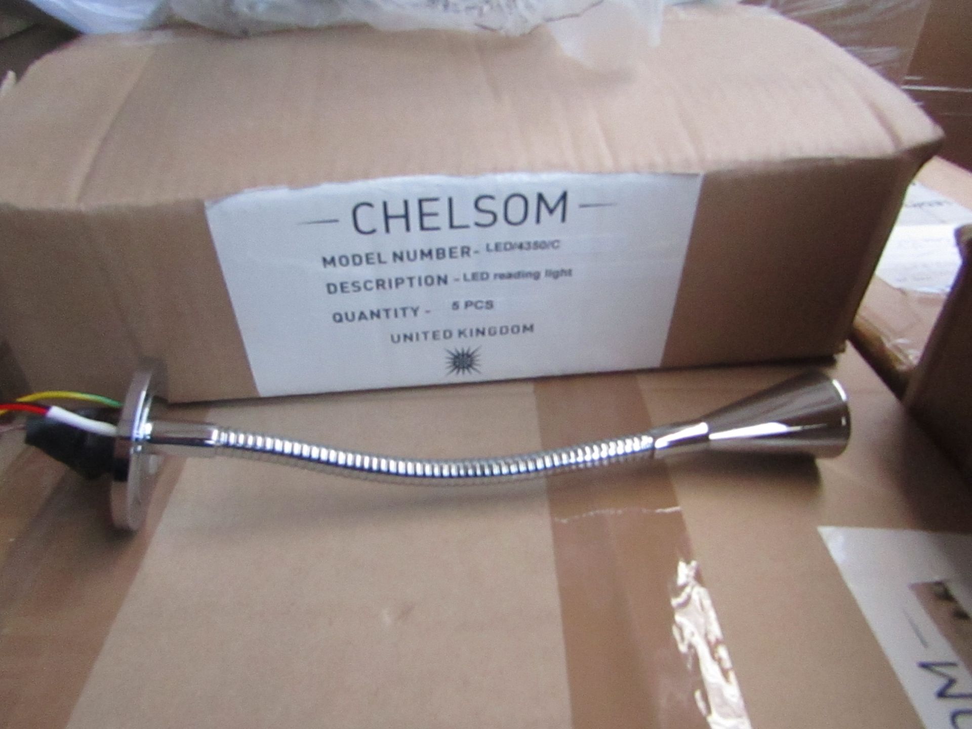 Chelsom LED/4350/C Flexi Neck Reading light, new and Boxed