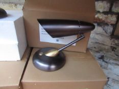 Chelsom BU/8/W1/BB/EBR wall light, new and Boxed