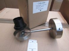 Chelsom ZZ/12080/W1/BN wall light, new and Boxed