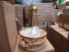 Chelsom MA/12/6+3 ceiling light, new and Boxed, we believe this item to be the same or if not very