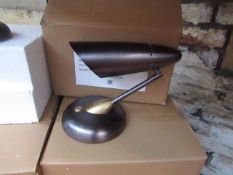 Chelsom BU/8/W1/BB/EBR wall light, new and Boxed