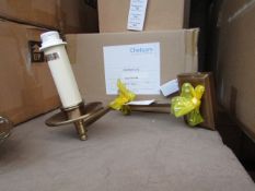 Chelsom MO/27/W1/AB double articulated wall light, new and Boxed