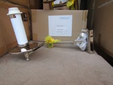 Chelsom MO/27/W1/PN double articulated wall light, new and Boxed