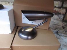 Chelsom BU/8/W1/BB/EBR wall light, new and Boxed