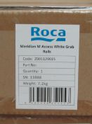 Roca Meridian Access White Disabled toilet grab rail set, new and boxed, RRP Circa £249