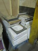 Pallet of approx 55x Roca Meridian-N basin pre-cut counter-tops, sizes range from 450 - 600mm.