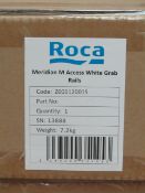 Roca Meridian Access White Disabled toilet grab rail set, new and boxed, RRP Circa £249