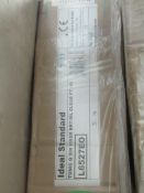Ideal Standard Tonic Q Fixed 900 clear glass shower panel. New & boxed.