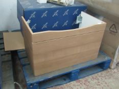 Villeroy & Boch Sentique pearl wood basin unit, W750 x H450 x D426mm. Boxed, RRP £329.