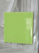 58x Packs of 100 LMB10 100x100mm wall tiles in Green, new and palletised. RRP £12.99 per pack