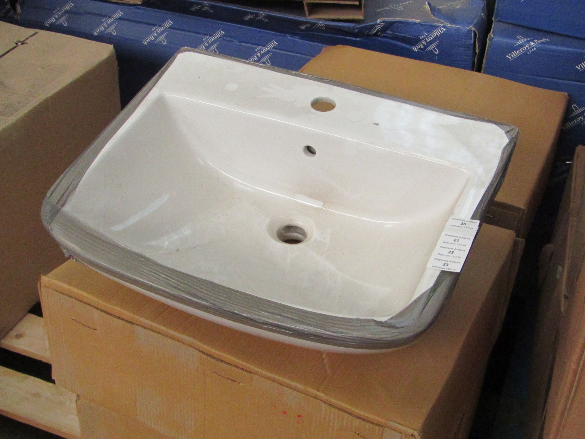 Verve semi recessed basin. New & boxed.