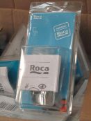 5x Roca kit hinge elements soft close brass packs. All new in packaging.