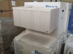 Roca Hall mueble base vanity unit with shelf - oak, 660 x 335 x 565mm. New & boxed.
