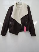 Ladies Adore Faux Sheep Skin Jacket size 14 new with tags