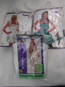 3 x Fun Shack Fancy Dress Outfits being Pop Super Star size XL, Can Can Girl size S & Beautiful