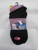 3 x pairs of Brushed Thermal Socks size uk 4- 6 new & packaged