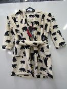 Little Blue House Childs Dressing Gown size 2-3 yrs new with tags