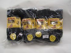 12 x pairs of  Men's Heavy Duty Work Socks size 6-11 new & packaged