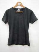 James & Nicholson Ladies Black T shirt size S new