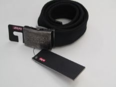 Levis Black Canvas Belt size 44 new with tags