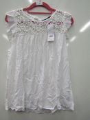 Dorothy Perkins Ivory Lace Top size 12 RRP £22 new with tag
