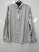 Mens Burtons Menswear Grey Shirt size L RRP £28 new with tags