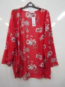 Evans Ladies Sheer Top size 22/24 RRP £28 new with tags